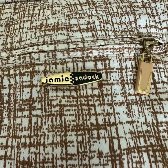 Jamie Sadock Skort Size 4 Brown White Textured Pattern Golf Skirt Shorts Lined - Picture 6 of 11